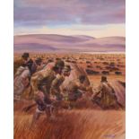 Tom McNeely (B. 1935) "Buffalo Herds"