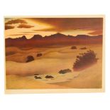 Buell Whitehead (1919-1993) "Death Valley Sunset"