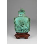 Qing Dynasty Chinese Turquoise Snuff Bottle