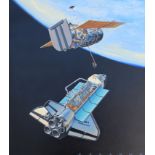 Jack Fellows (B. 1941) "Space Shuttle Endeavour"
