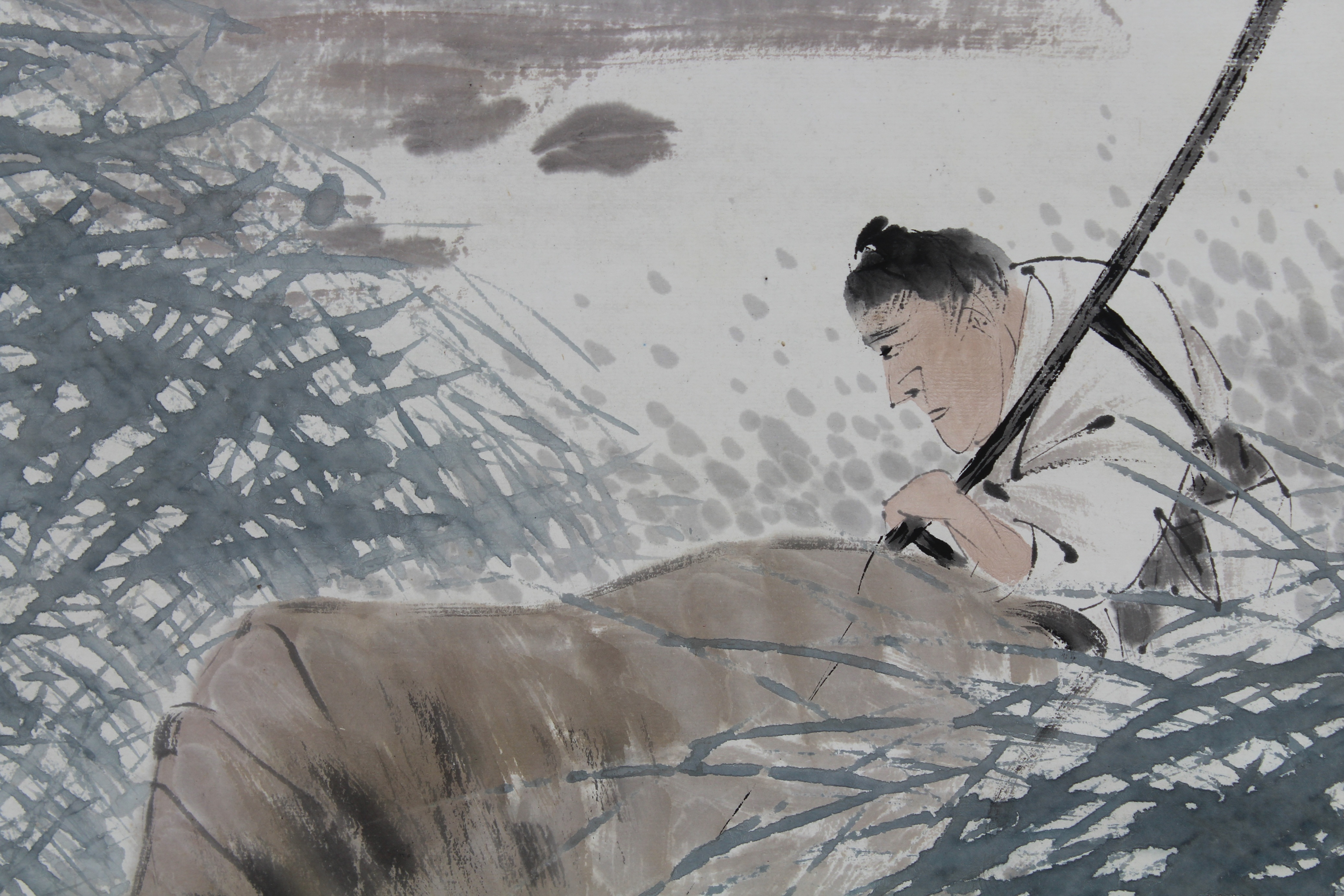 Chinese School, Large Scroll Painting - Image 3 of 6