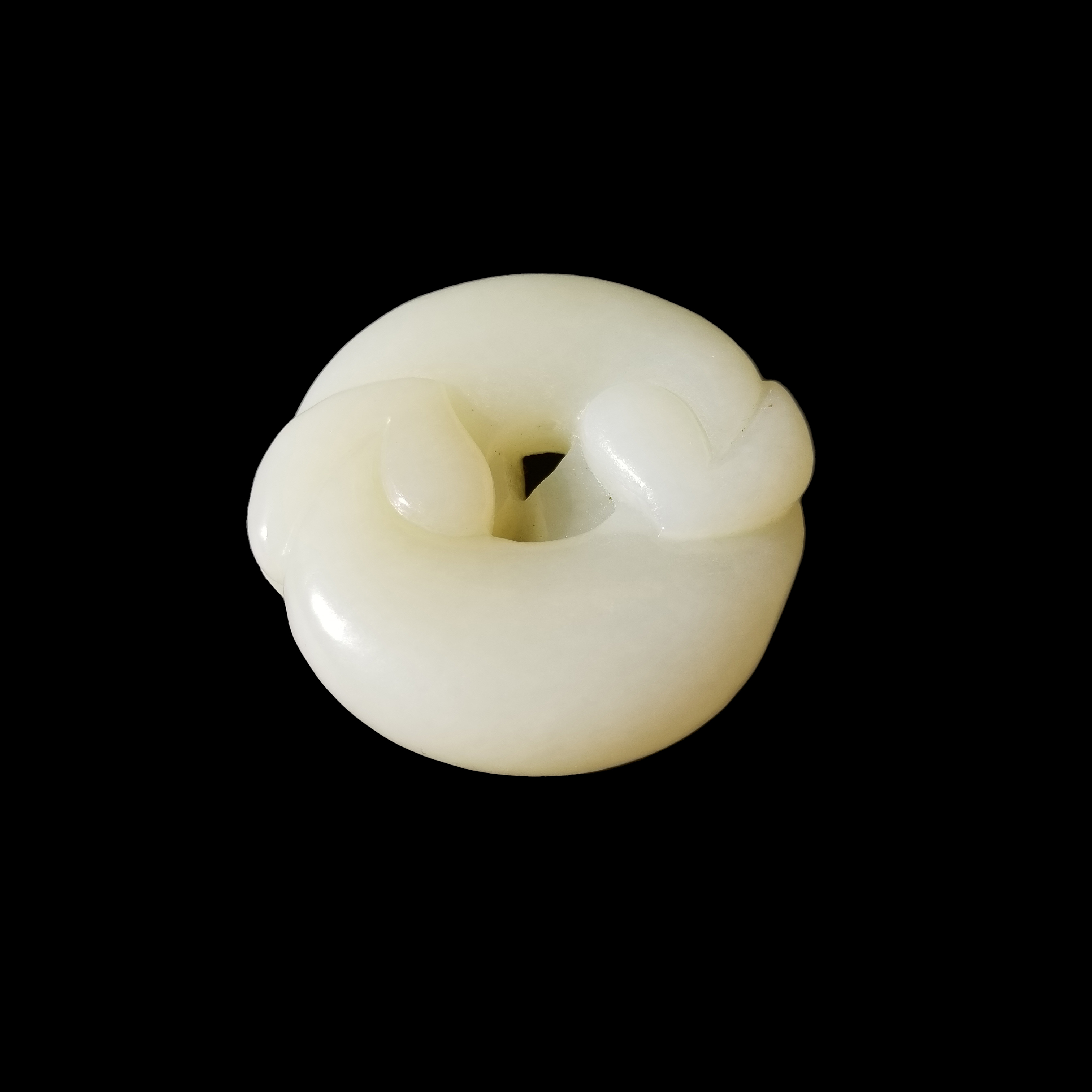 Chinese, Carved Pale Jade Animal Pendant - Image 5 of 6