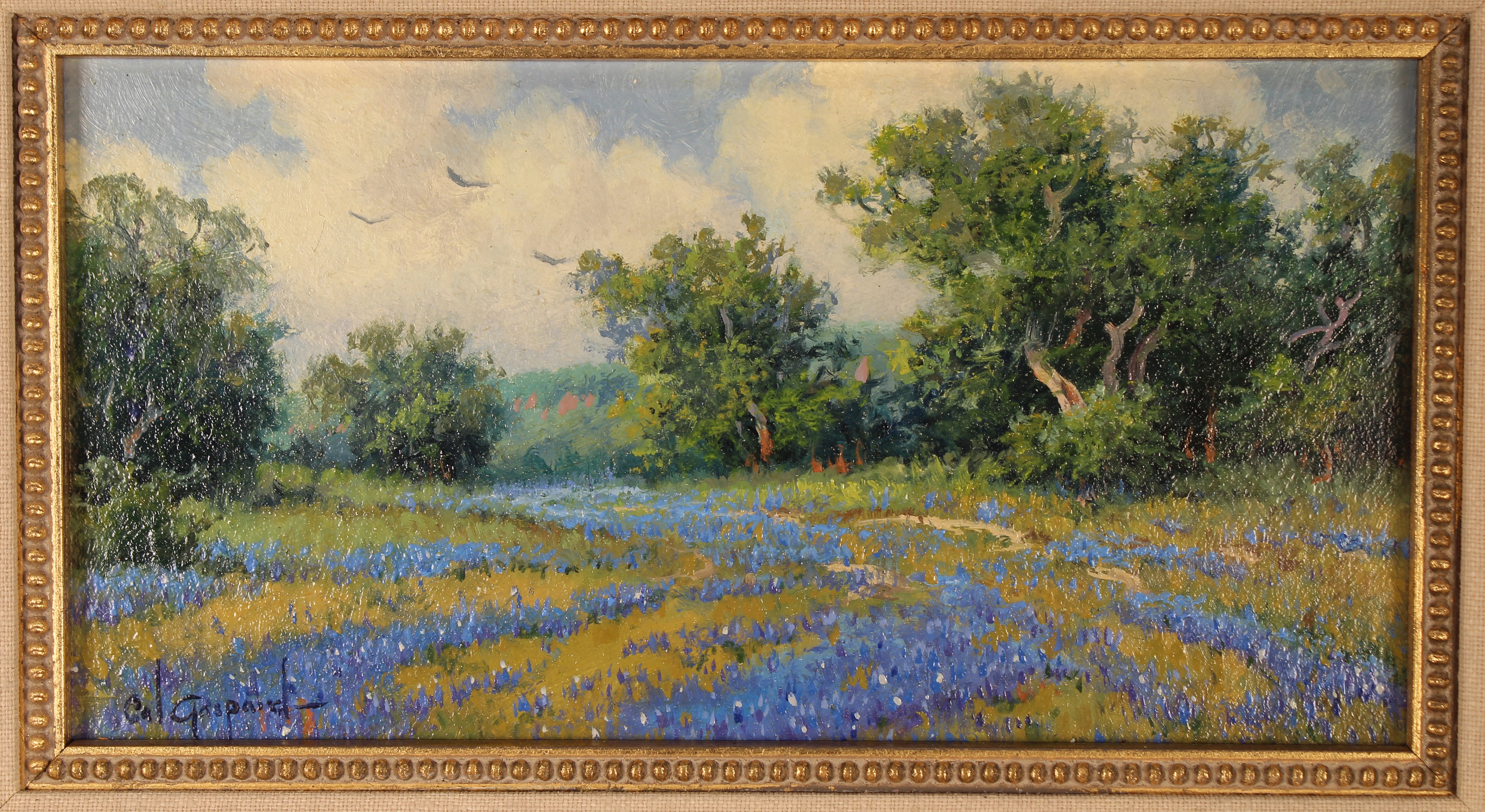 Cal Gaspard (Born 1934) "Blue Bonnets" - Image 2 of 6