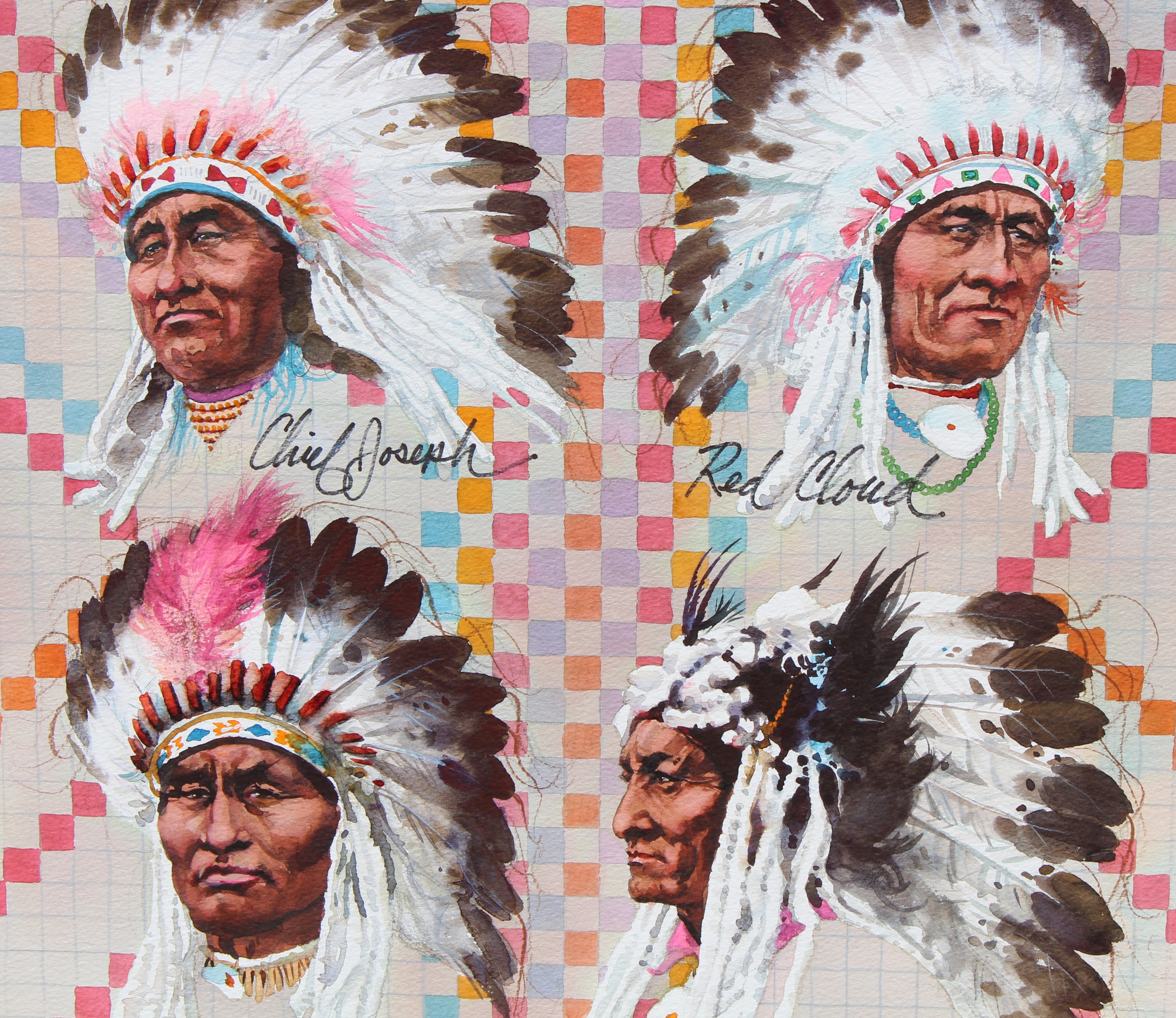 Tom McNeely (B. 1935) Great American Indian Chiefs - Image 2 of 4