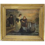 19th C. Classical Romantic Scene Painting