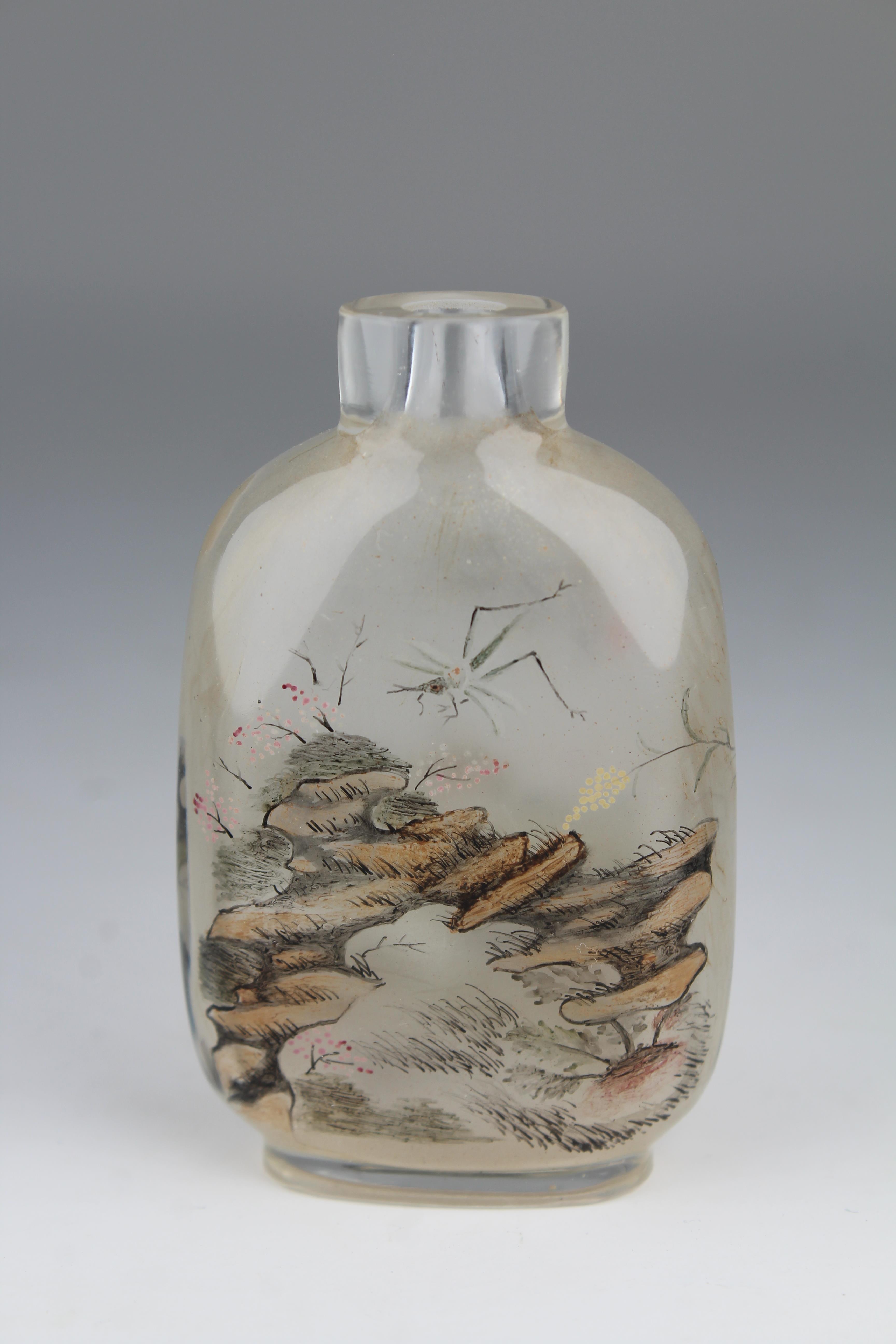 Important 1903 Interior Painted Snuff Bottle - Image 3 of 6