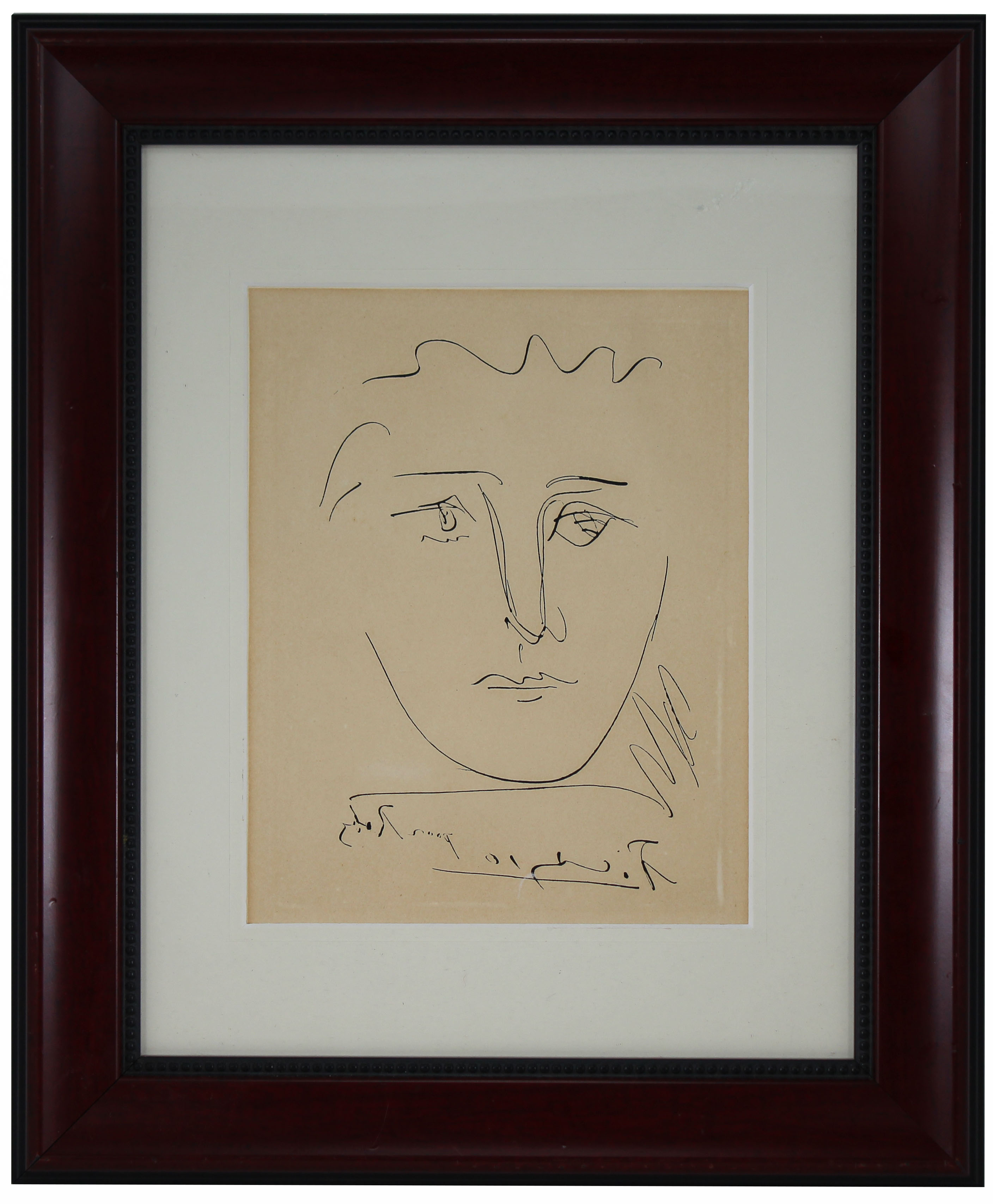 Pablo Picasso (1881 - 1973) "Pour Robie" Etching - Image 2 of 3