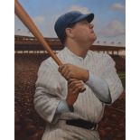 Michael Garland (B. 1952) "Babe Ruth"