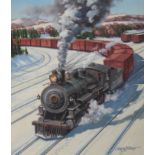 J. Craig Thorpe (B. 1948) "Maine Locomotive"