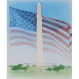 Jim Butcher (B 1944) American Flag over Washington