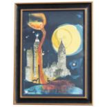 Salvador Dali (1904 - 1989) "Manhattan Skyline" EA