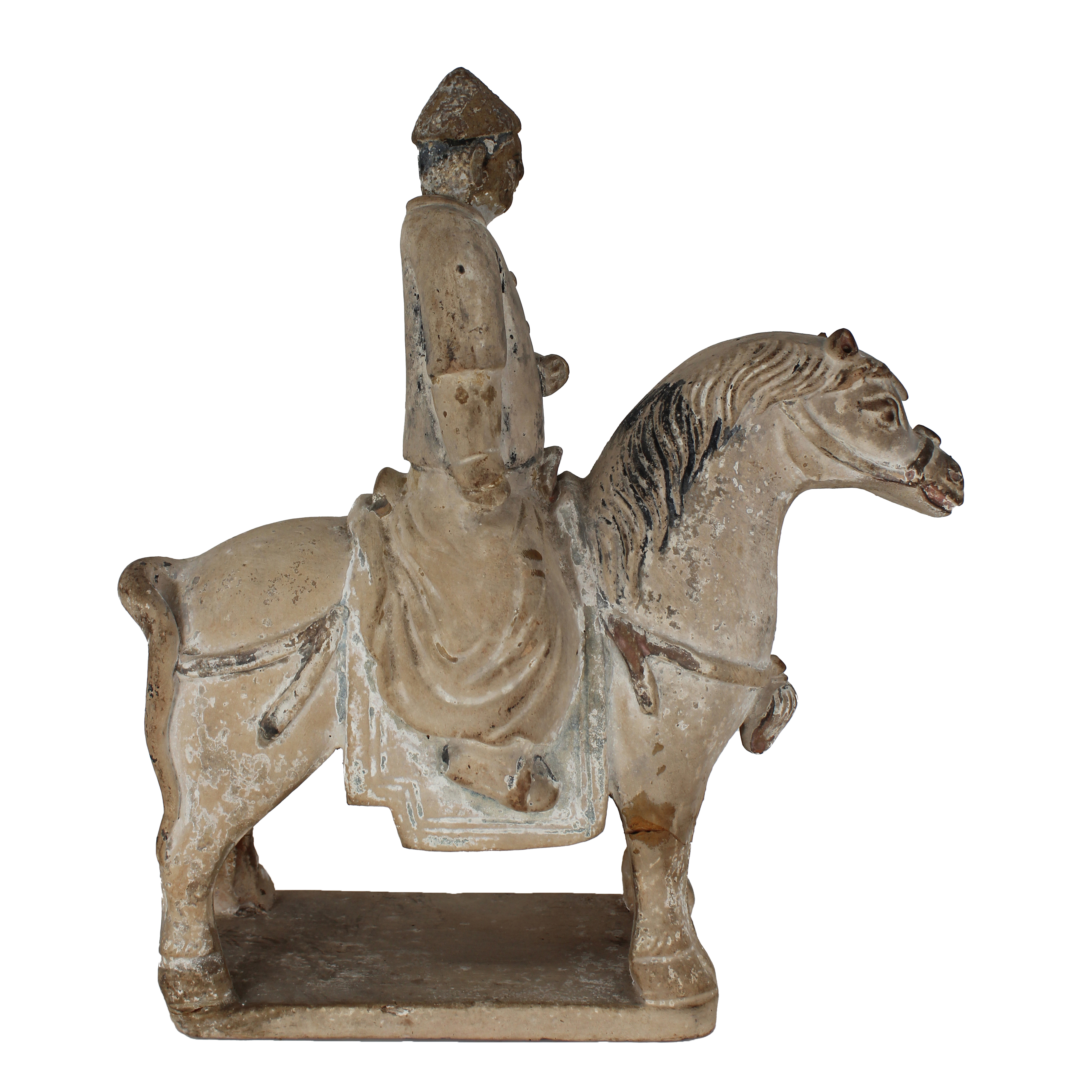 Chinese Tang Style Ceramic Rider and Horse