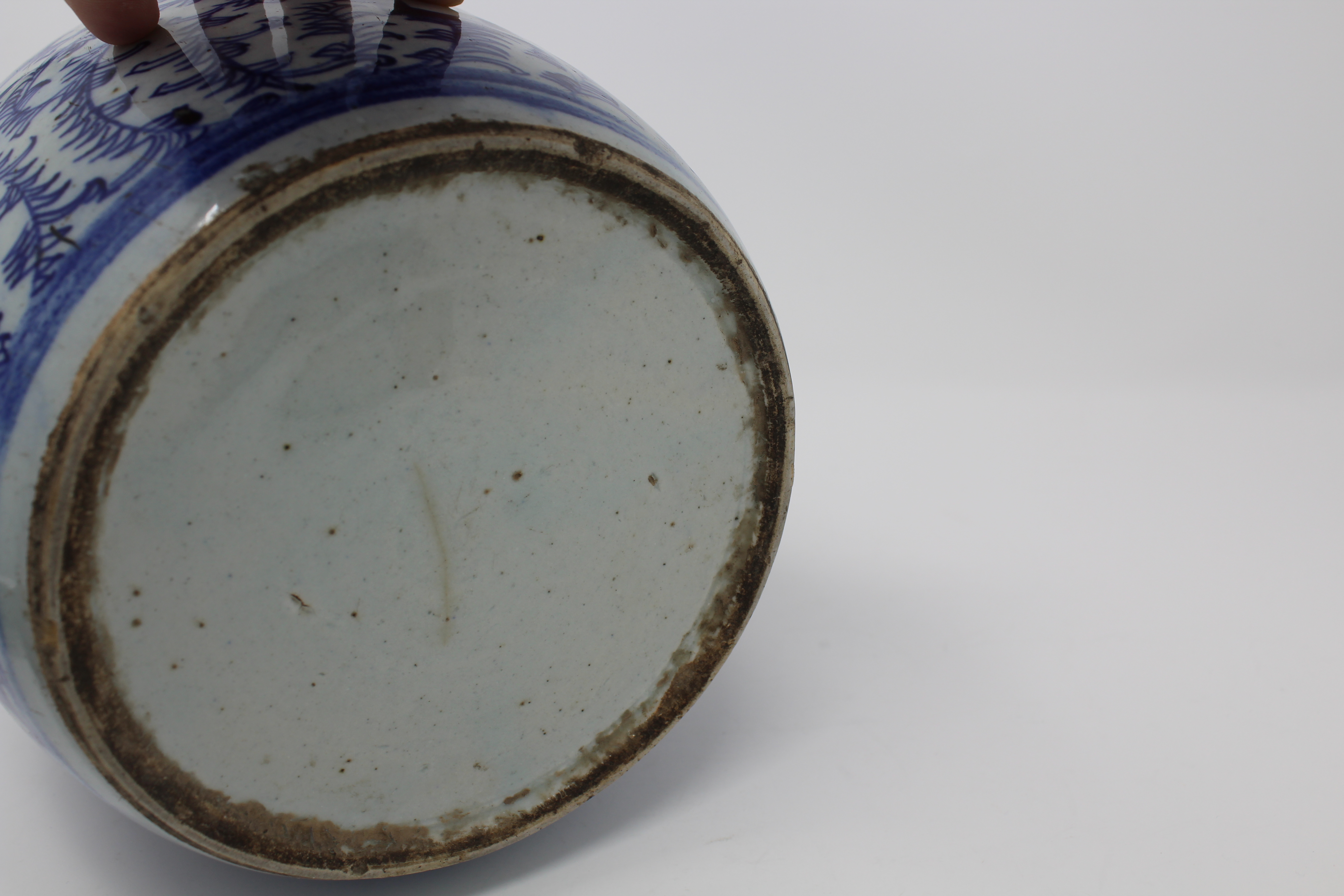 Antique Chinese Blue/White Ginger Jar - Image 4 of 4
