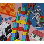 Dan Fern (B. 1945) "Toy Building Blocks"