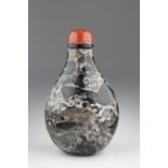 Chinese Fossiliferous Limestone Snuff Bottle