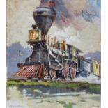 John Swatsley (B. 1937) "Adam Brown Locomotive"