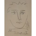 Pablo Picasso (1881 - 1973) "Pour Robie" Etching
