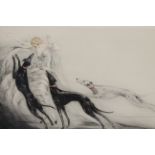 Louis Icart “Coursing II” 1929 Aquatint Etching