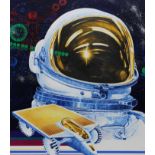 Chris Calle (B. 1961) Futuristic Astronaut"