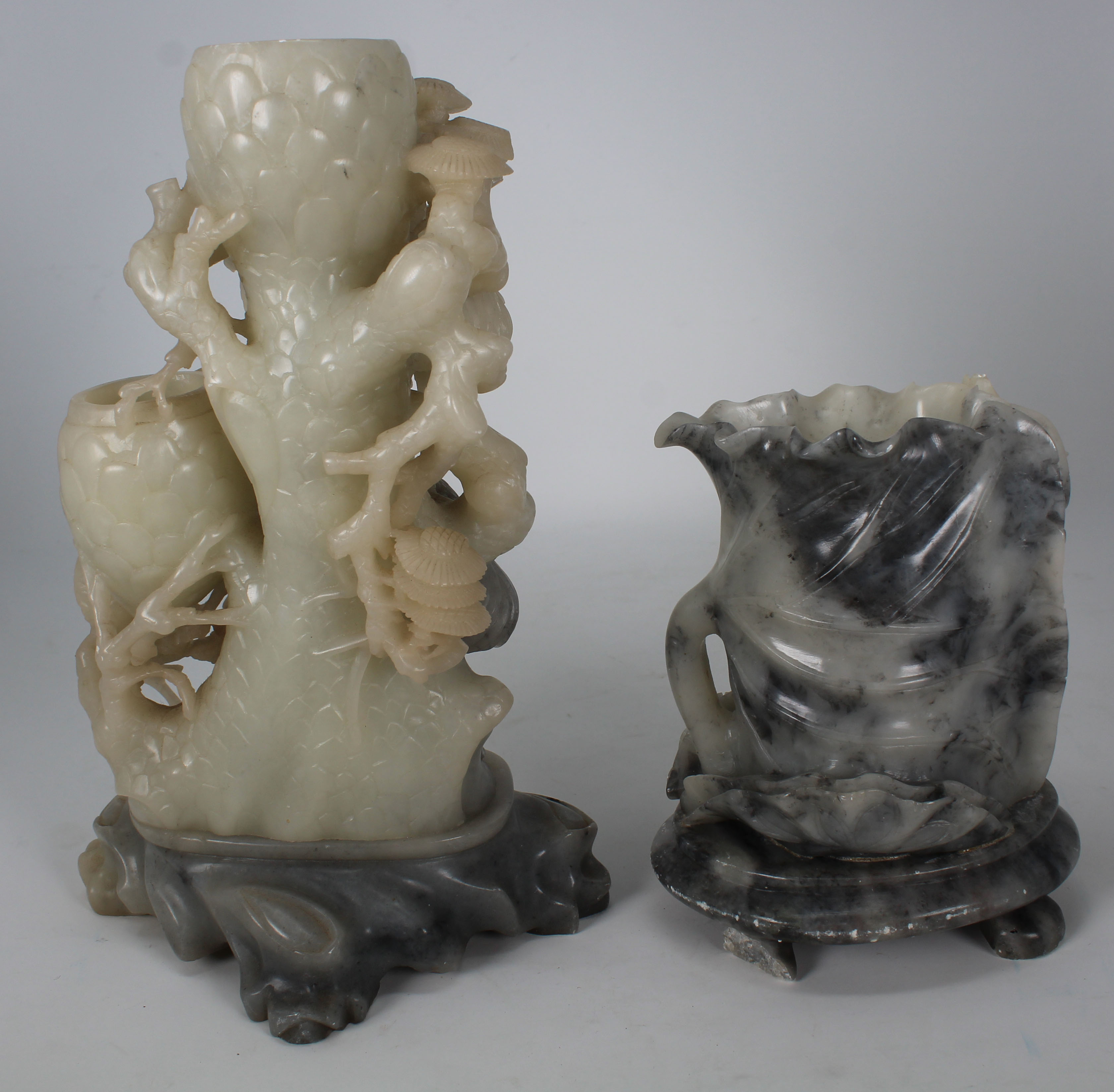 (2) Chinese Stone Carvings - Image 3 of 5