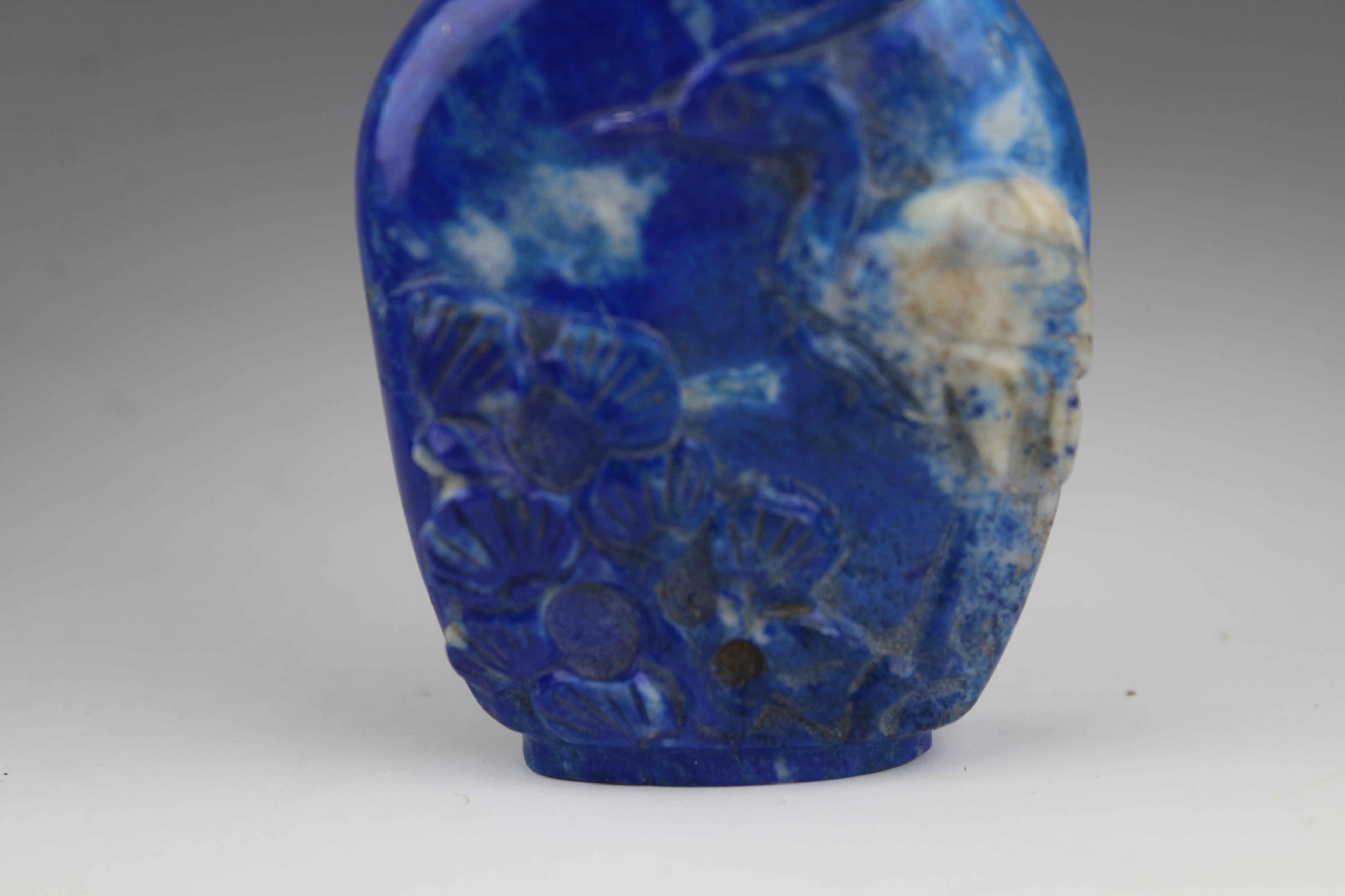 Chinese Carved Lapis Lazuli Snuff Bottle - Image 2 of 5