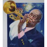 George Sottung (1927 - 1999) Louis Armstrong