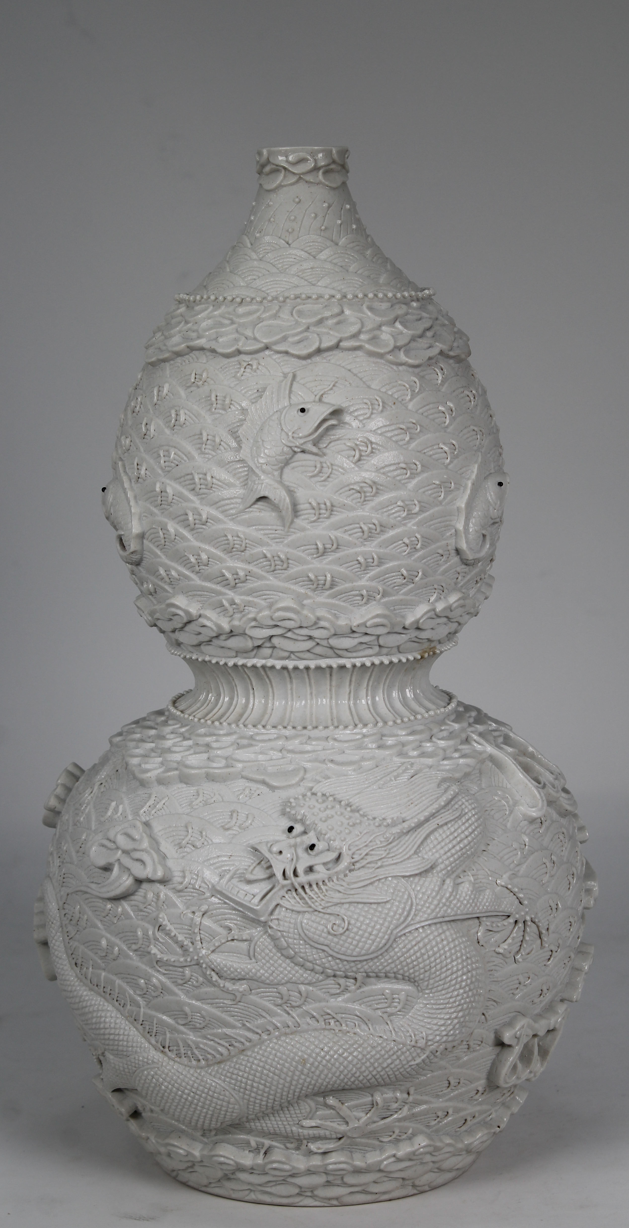 Signed, Chinese Double Gourd Porcelain Vase - Image 5 of 7