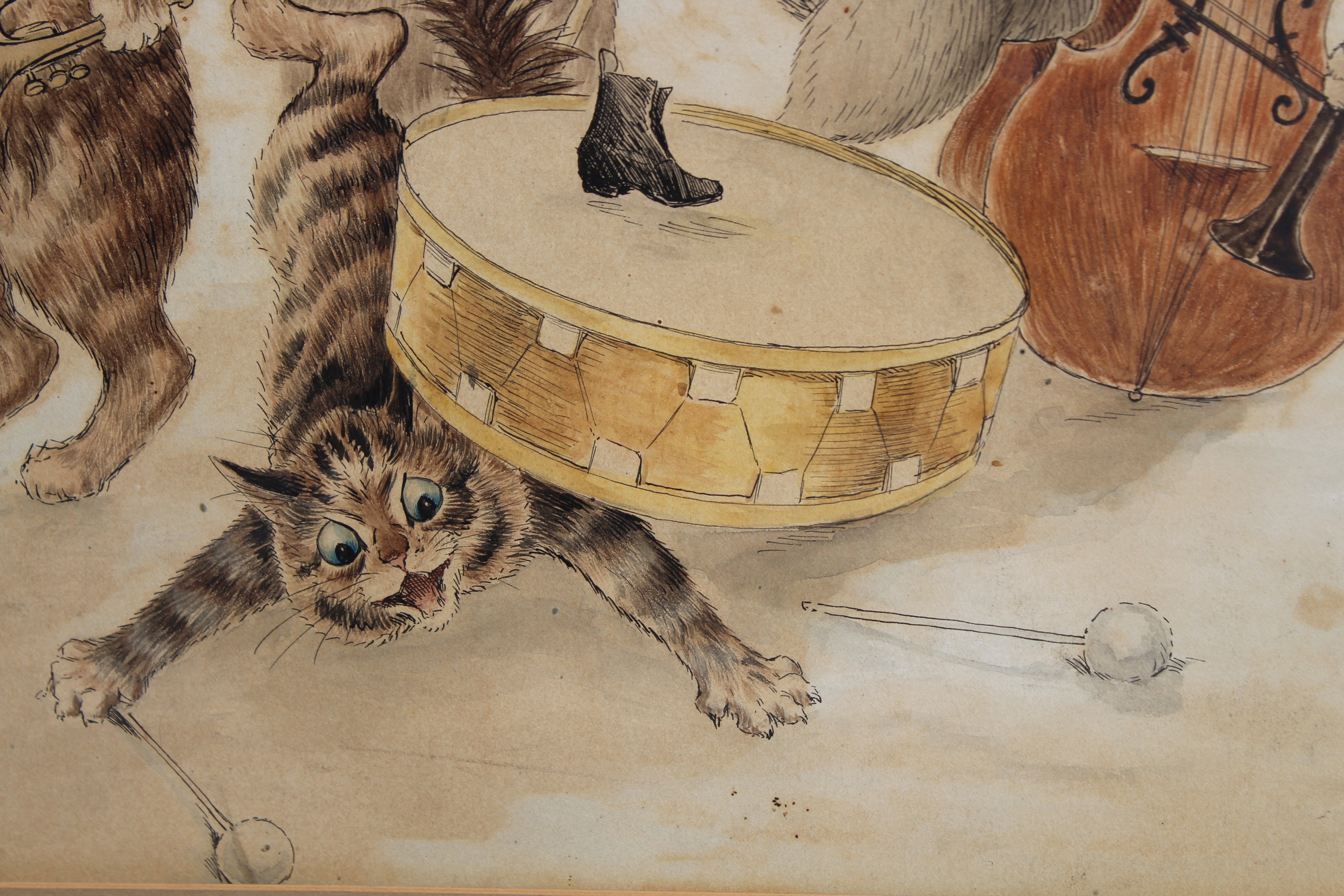 Louis William Wain (1860 - 1939) "Carol Singing" - Image 6 of 9