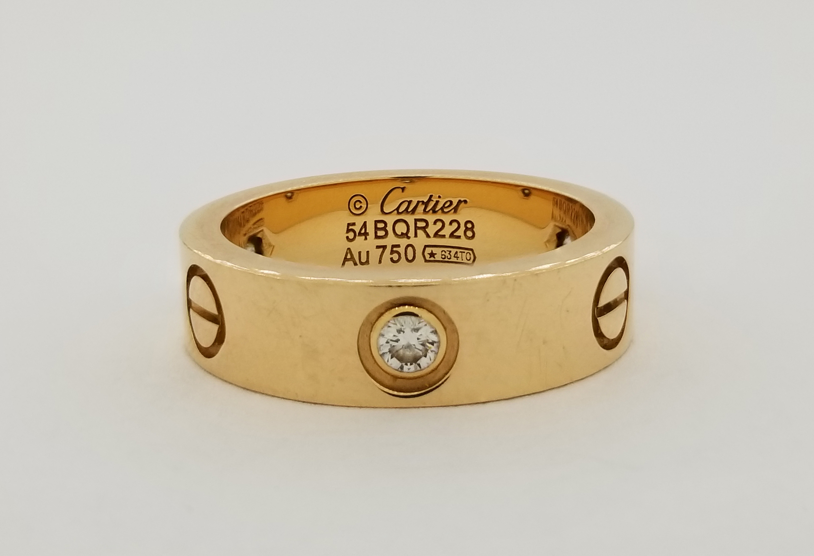 Cartier 18K Gold Diamond LOVE Ring - Image 2 of 5