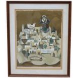 Sami Briss (Romania, France, Israel B. 1930) Lithograph. Pencil signed and numbered (20/250) in