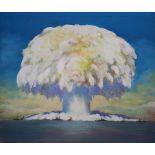 George Sottung (American, 1927 - 1999) "Operation Crossroads at Bikini Atoll - "Baker"" Signed lower
