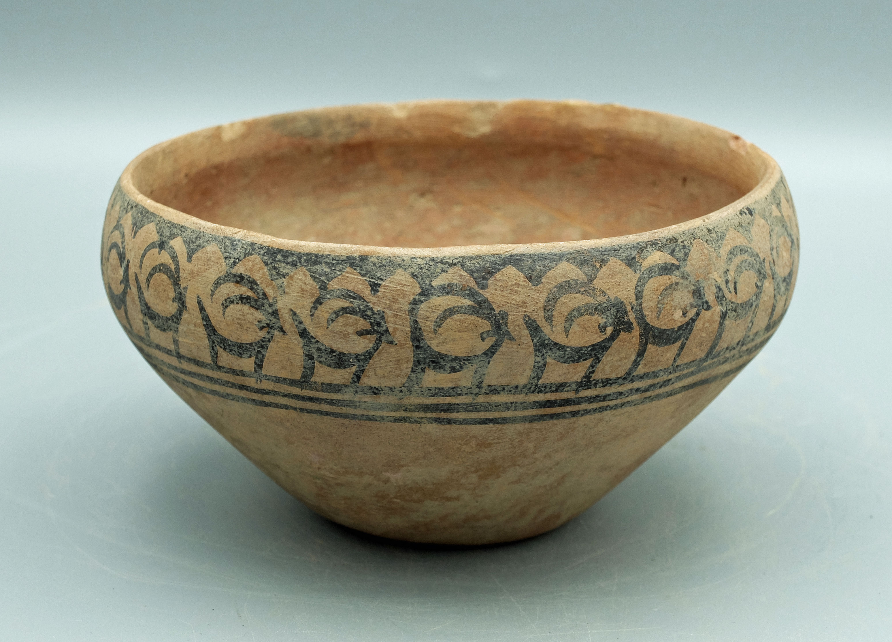 A lovely Harappan bowl from the Indus Valley, ca. 2500 - 1800 BC. This fine example is 5-7/8" in