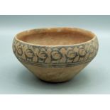 A lovely Harappan bowl from the Indus Valley, ca. 2500 - 1800 BC. This fine example is 5-7/8" in