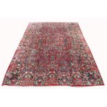 Large Antique Full-Pile Persian Sarouk Rug