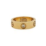 Cartier 18K Gold Diamond LOVE Ring