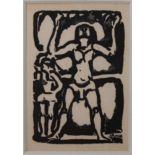 Georges Rouault (French, 1878-1951) "Jongleur" Woodblock. From the series from the series ''Le