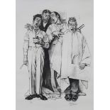 Norman Rockwell (1894-1978) "Barbershop Quartet" Pencil signed lower right, (A/P) lower left.