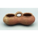 A fine La Selva double-chambered vessel from Costa Rica, ca. 500 - 1000 AD. This nice example with