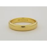 Tiffany & Co. 18K Yellow Gold Men's Ring. Stamped "1999 Tiffany & Co 750". Total Weight: 7.7 g