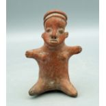A fine Pihuamo figure from Colima, West Mexico, ca. 100 BC - 250 AD. It is 4-7/8 inches high and
