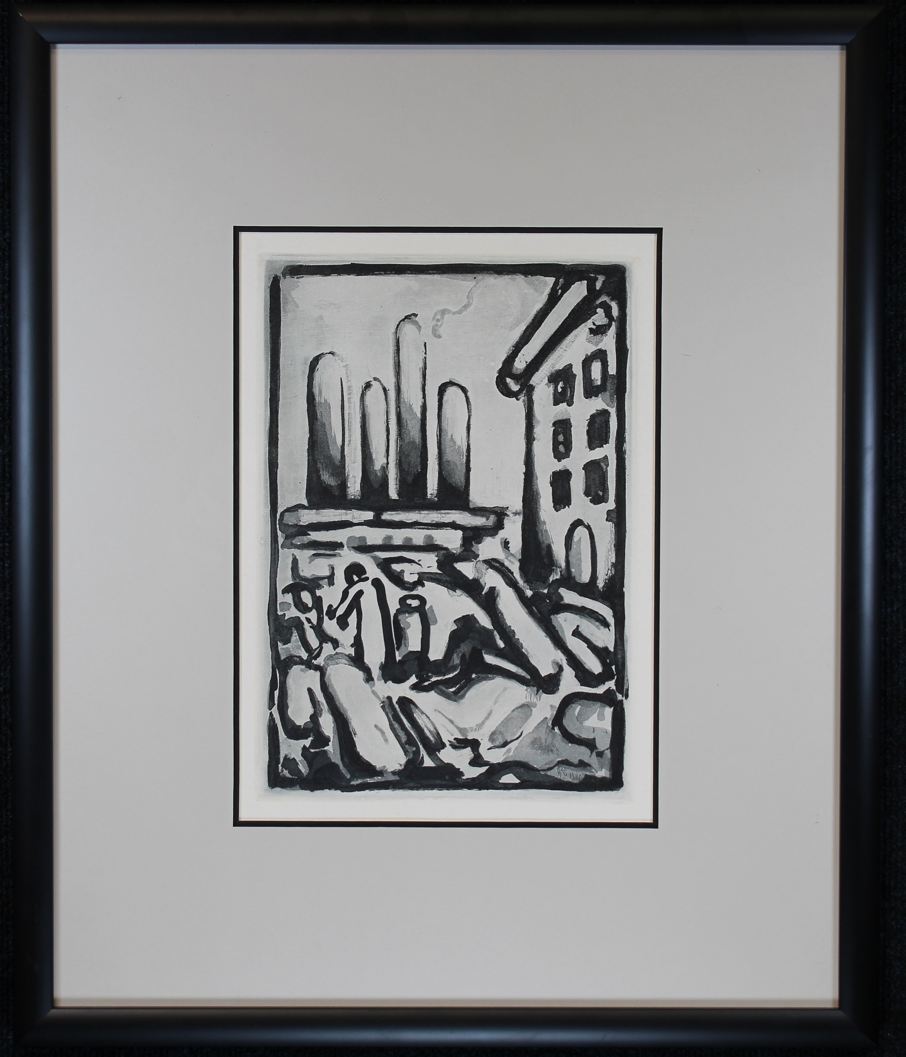 Georges Rouault (French, 1878-1951). Etching and aquatint. Titled "Christ au Fauborg", plate from " - Image 4 of 4