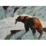 Shannon Stirnweis (Arizona, New York, New Hampshire Oregon, B. 1931) "Alaska Brown Bear" Signed