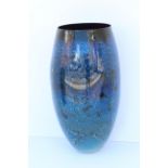 Josh Simpson Contemporary Art Glass Vase. Signed and dated (2003) on base. Dimensions: 20 x 10.5