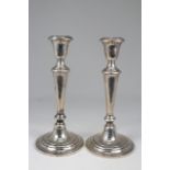 Gorham Weighted Sterling Silver Candlesticks. Height: 9.25 in.