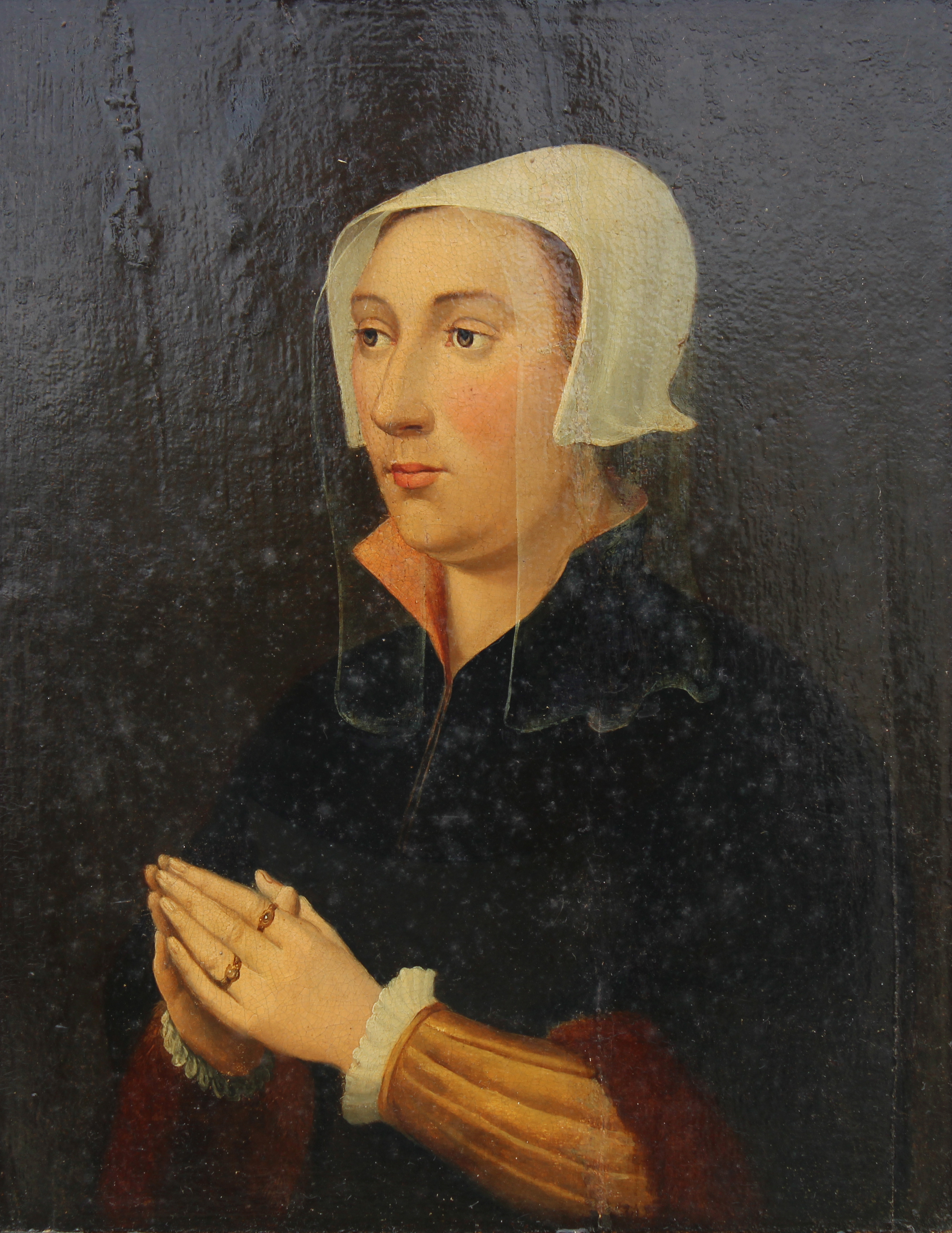 Exceptional 17th C. Dutch Portrait of a Woman - Image 2 of 5