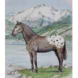 Peter Barrett (B. 1935) "Appaloosa Horse"