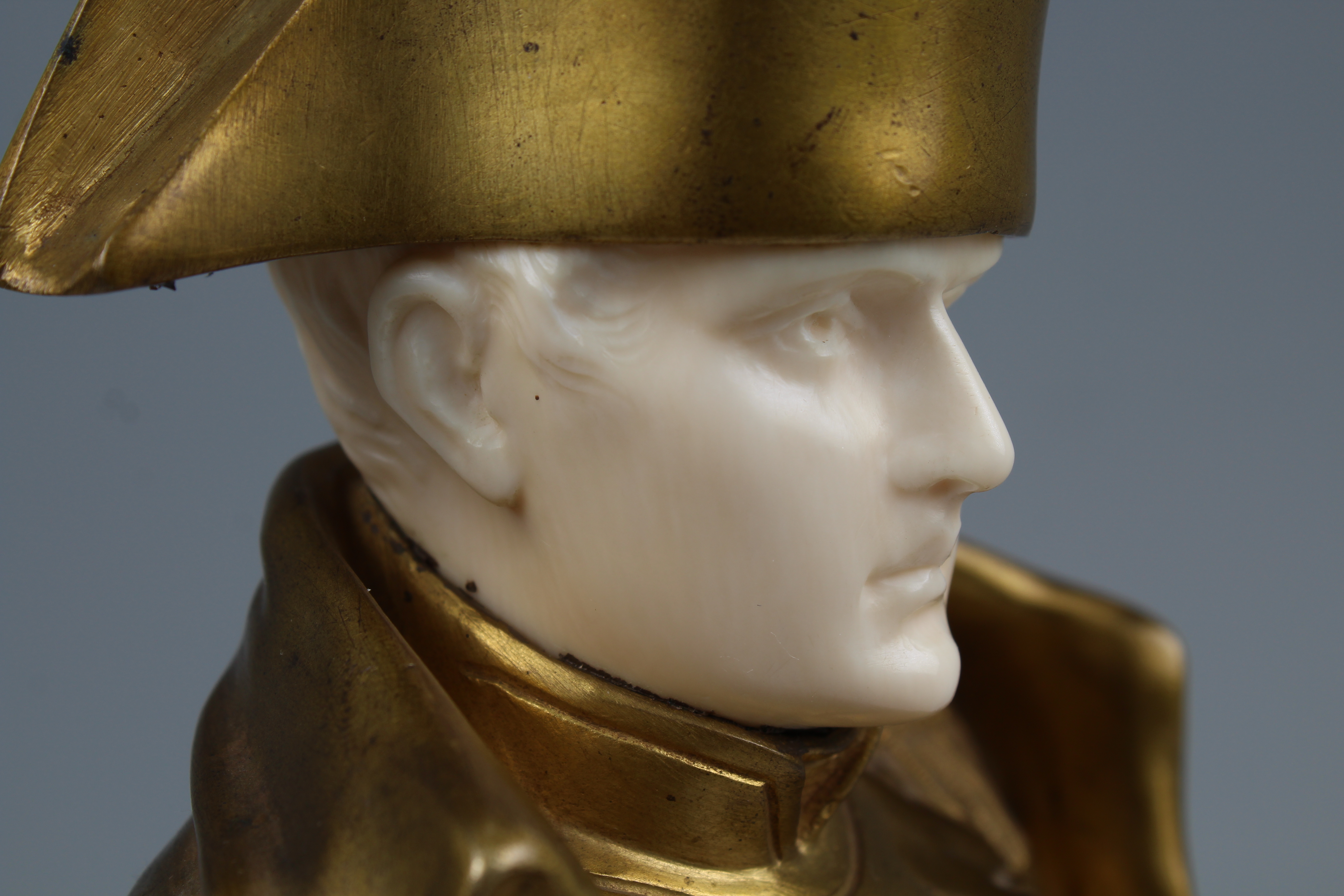 Canova, Gilt Bronze Naploean Bust on Marble Base - Image 8 of 10