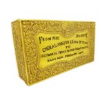 Rare 22K Gold Presentation Box From King of Siam