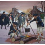 Ed Vebell (1921 - 2018) Washington At Valley Forge