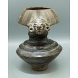 Manteno Figural Vessel - Ecuador, 1000-1500 AD